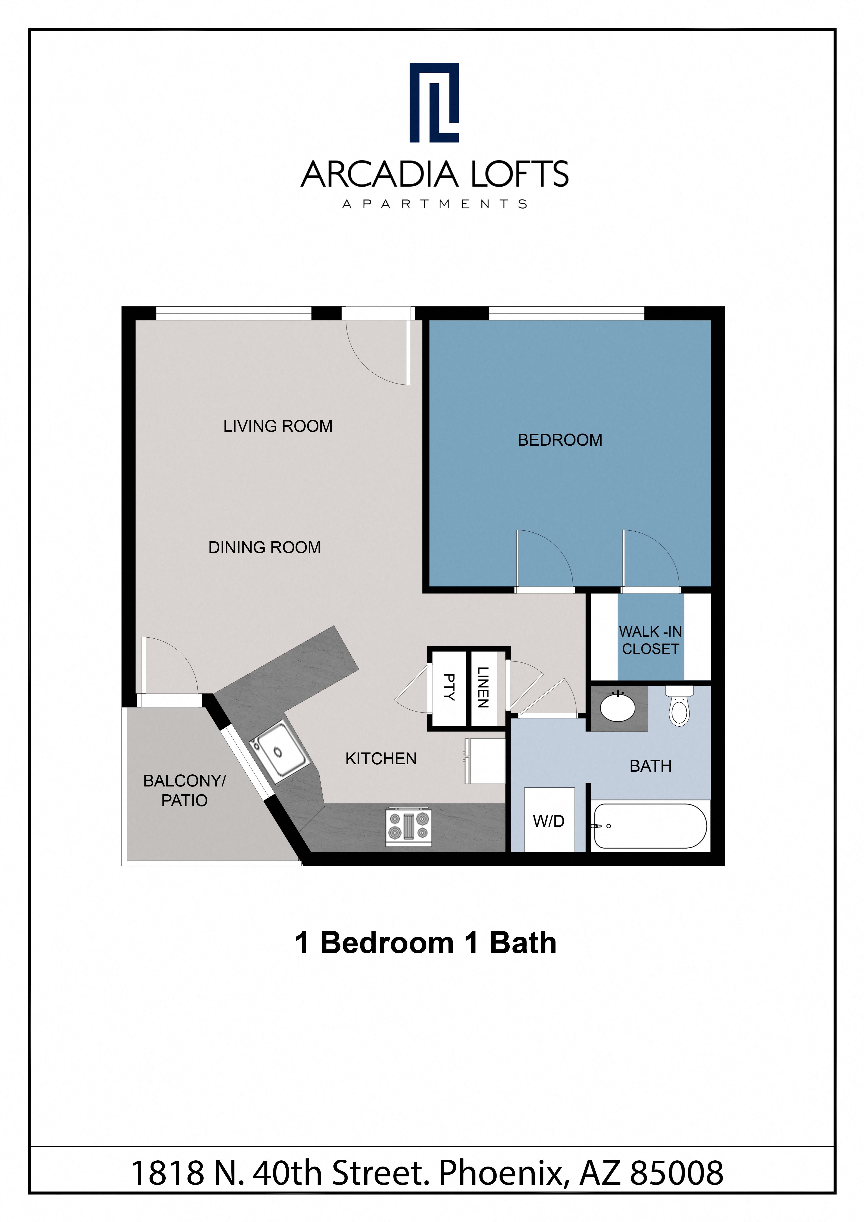 Floor Plans of Arcadia Lofts in Phoenix, AZ